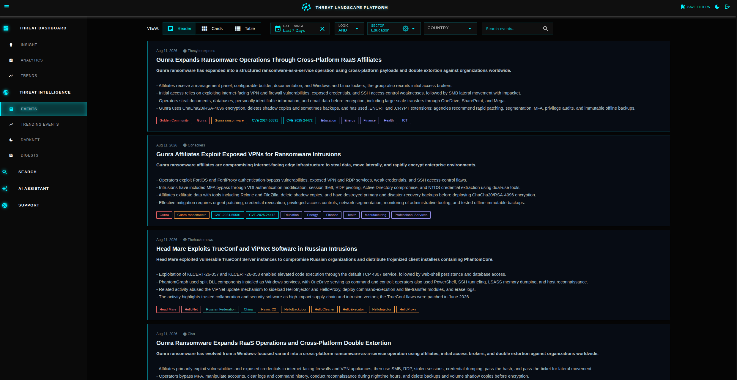 Platform screenshot 2
