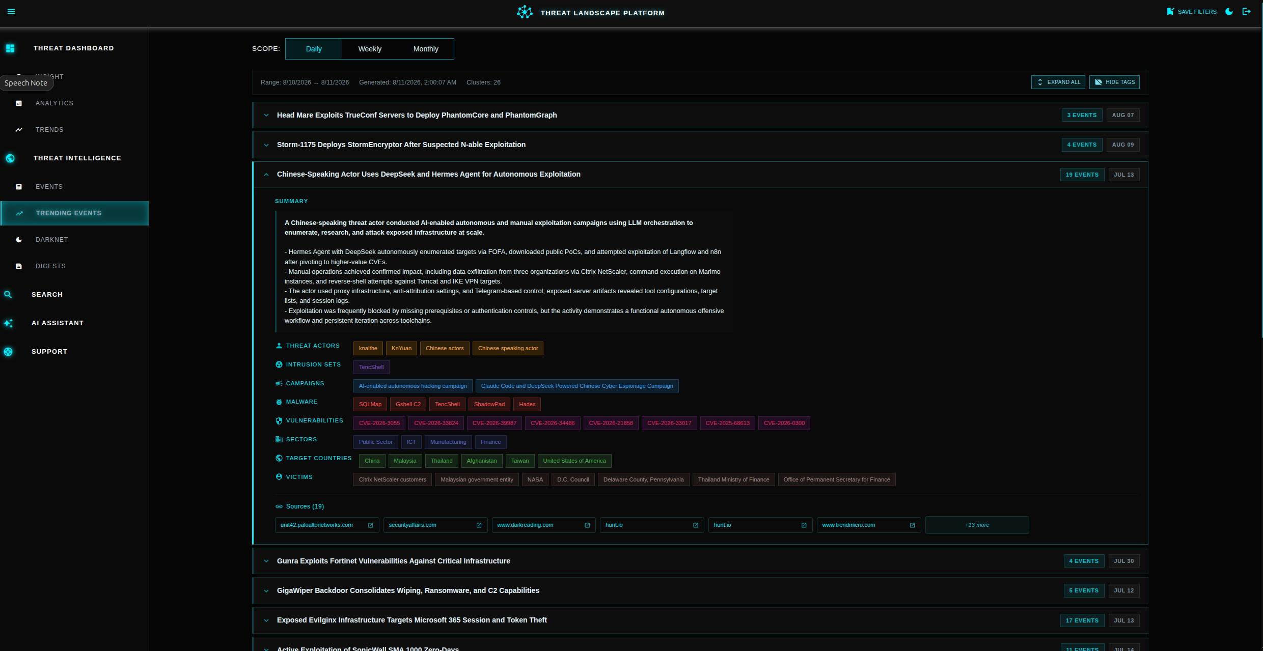 Platform screenshot 3